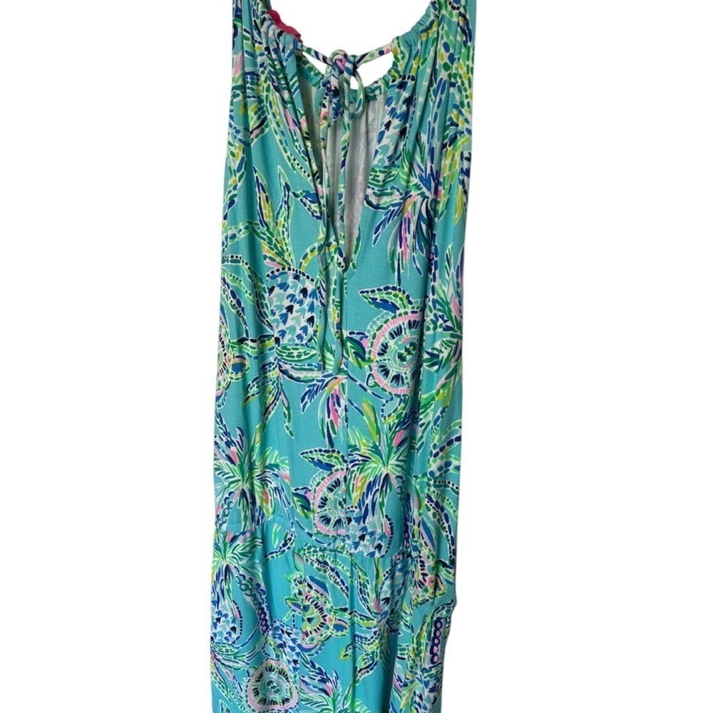 Lilly Pulitzer Gianni Skort Romper in "Bermuda Blue Turtle" XL - Picture 8 of 9